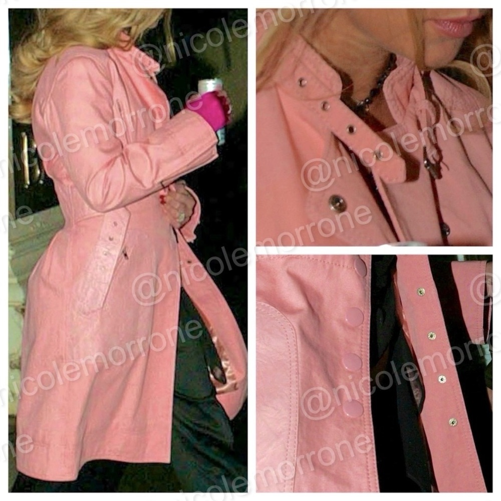 ISO🔎 Catherine Malandrino Trench Coat ASO Jessica Simpson leather button belted